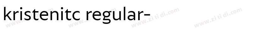 kristenitc regular字体转换